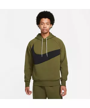 Nike Men's Sportswear Swoosh Tech Fleece Pullover Hoodie - Green